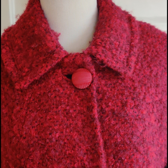 True vintage boucle coat mod style - Picture 2 of 9